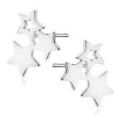 Cercei argint stelute DiAmanti Z2211ER-DIA Cercei argint stelute DiAmanti Z2211ER-DIA